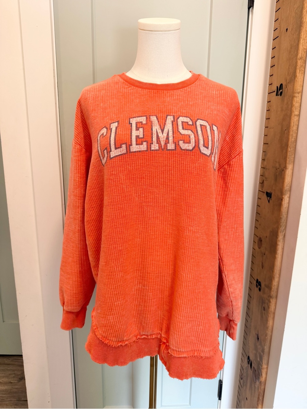 Southern Fried Cotton Clemson Sweatshirt Lightweight Football Medium